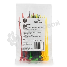 Стяжки NYT-100x2.5С пластиковые 100 мм х 2,5 мм (набор 4 цвета по 25 шт)