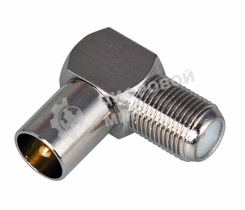 Переход гнездо F-штекер TV угловой Rexant