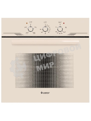 Встраиваеммый газовый духовой шкаф Gefest ДГЭ 621-01 В1, 52л, дверца с 2 стеклами, кремовый