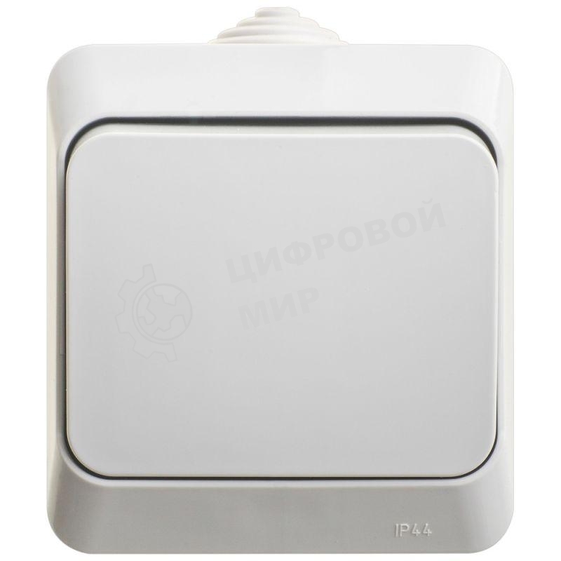 Переключатель 1-кл. ОП Этюд 10А IP44 сер. SchE BA10-046C