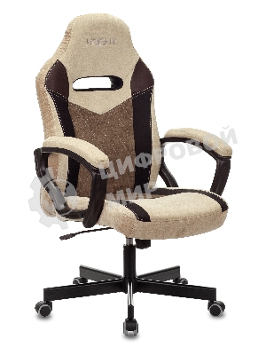 Кресло Бюрократ VIKING 6 KNIGHT BR FABRIC коричневый, ткань, 120 кг, механизм качания