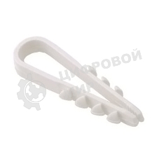 Дюбель-хомут d11-18 мм для круглого кабеля нейлон белый (уп. 100 шт) IEK UHH35-11-18-100