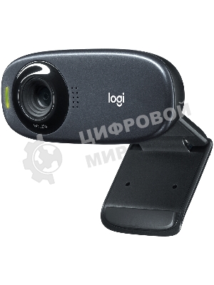 Веб-камера Logitech C310 HD 1280x720, 30 кадр/с, USB Type-A, микрофон (шумоподавление), автоосвещение, универсальное крепление