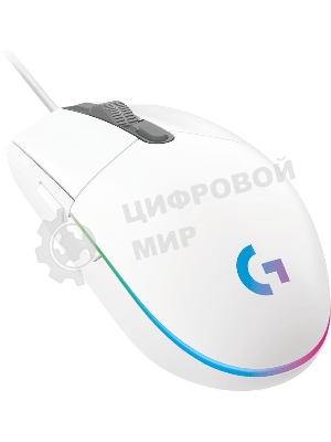 Мышь проводная Logitech G102 LIGHTSYNC белый, 8000 dpi, USB, кнопки - 6