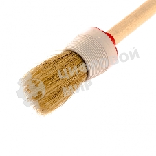 Кисть круглая MTX 82076 № 6 (30 мм), натуральная щетина, деревянная рукоятка