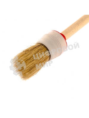 Кисть круглая MTX 82076 № 6 (30 мм), натуральная щетина, деревянная рукоятка