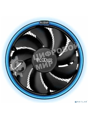 Кулер PCCooler E126MB черный 120мм алюминий 1800rpm 26.5db 4-pin 92W 70мм