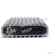 Внешний корпус Gembird EEM2-SATA-3 USB 3.1 для M2 SATA порт Type-С, RGb подсветка, металл, серебристый