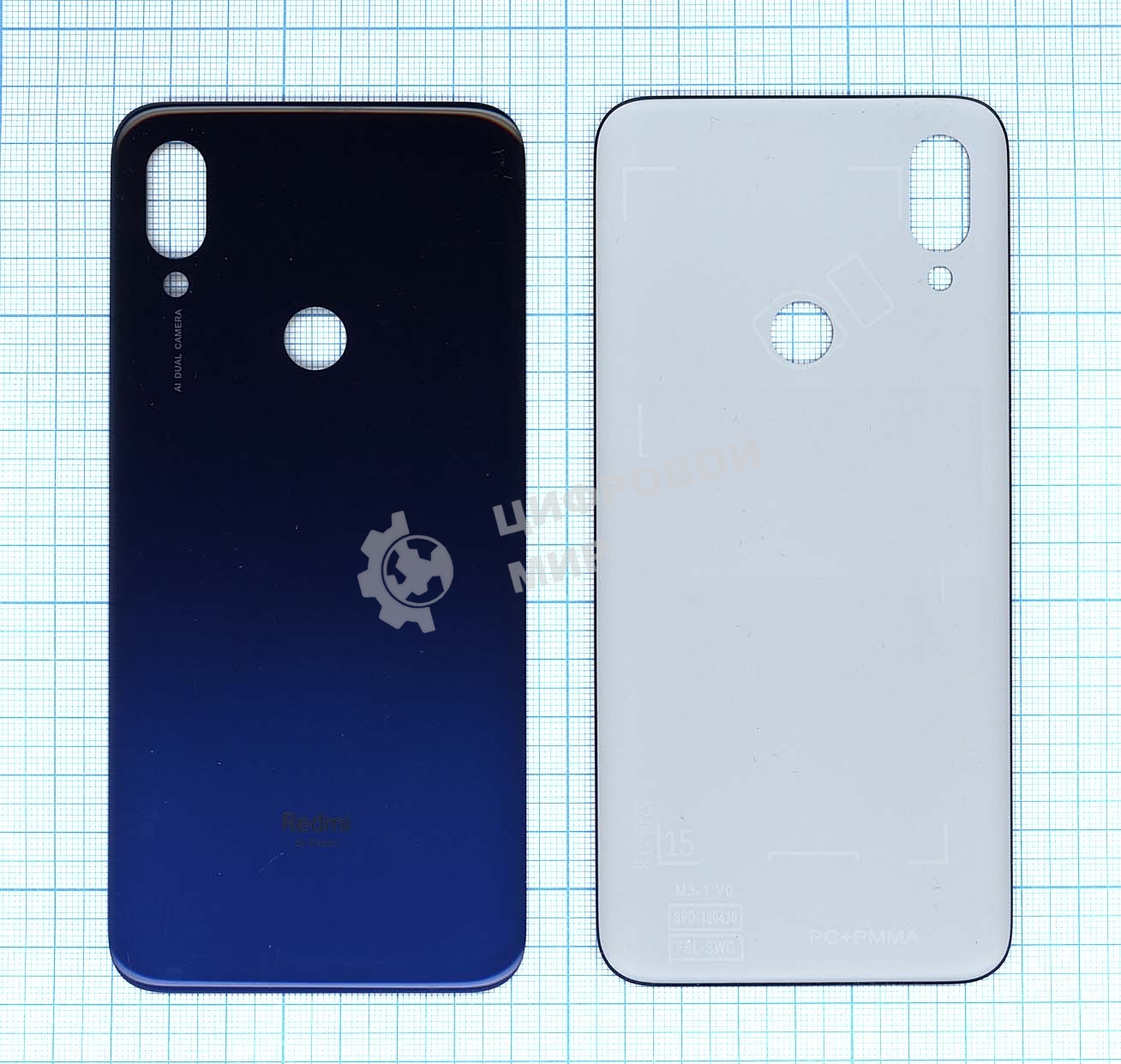 Задняя крышка для Xiaomi Redmi 7 синий