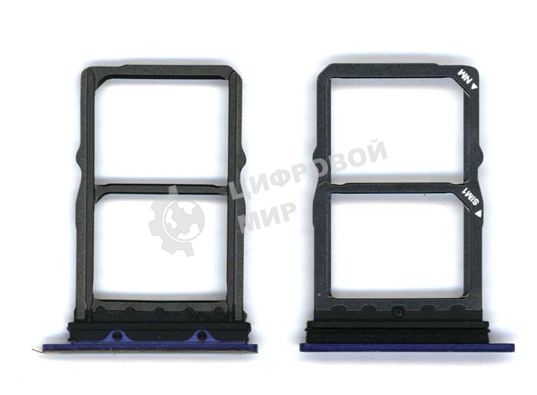 Лоток для SIM-карты Huawei Mate 20 синий