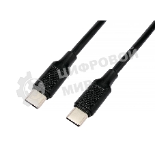 Кабель USB2.0 Cablexpert СС-USB2.0-240W-1M Type-C/Type-C, 5А, 240Вт, PD3.1/QC4.0, медь, 1м, черный, пакет
