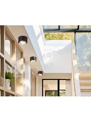Светильник Ambrella light TN71275 BK/GD черный/золото GX53 max 12W D95*62