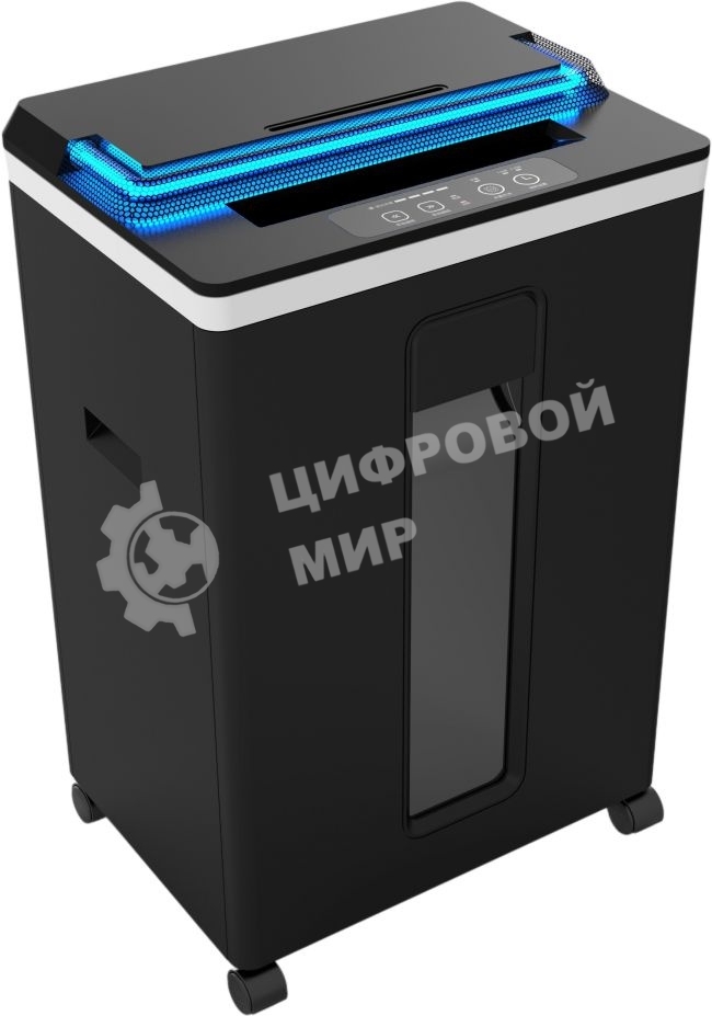 Шредер Office Kit S165UVCD черный (секр.P-5)/фрагменты/8лист./22лтр./CD