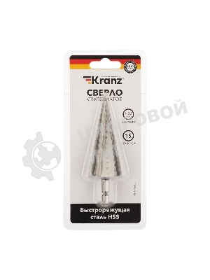 Сверло по металлу ступенчатое Kranz 4,0-32,0 мм