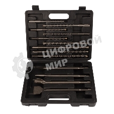 Набор буров и долот Kranz SDS PLUS, 13 предметов