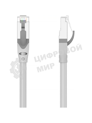 Патч-корд Vention прямой SFTP cat.6A, RJ45 - 0,5м. Серый