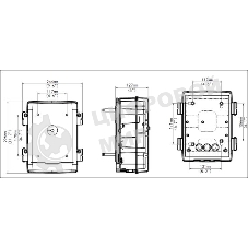 Монтажная коробка Uniview TR-JB12-IN для PTZ камер, 296мм x 244мм x 127мм, 2.5кг