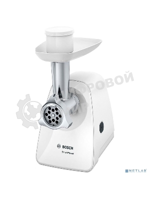 Мясорубка электрическая Bosch MFW2520W белый, 1500 Вт, 1.7 кг/мин, насадки - 4
