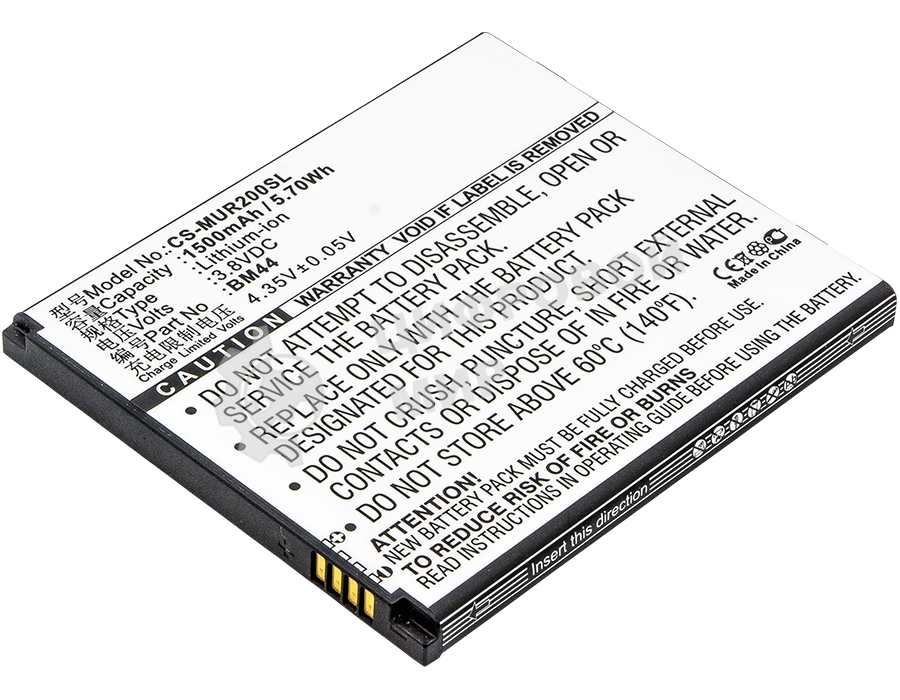 Аккумулятор CameronSino CS-MUR200SL BM44 для Xiaomi Redmi 2 3.8V, 1500mAh, 5.70Wh