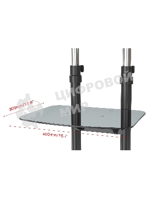 Стойка для телевизора Cactus CS-VM-ST04H черный 37