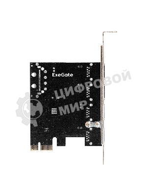 Контроллер ExeGate EXE-314 v2.0 (PCI-E x1 v2.0, 4хUSB 3.0 ext., разъем доп.питания Molex, VIA Labs Chipset VL805)