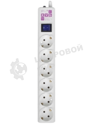 Фильтр-удл. PC сер. 1,9м 6 р 16А SPG6-16-1,9М