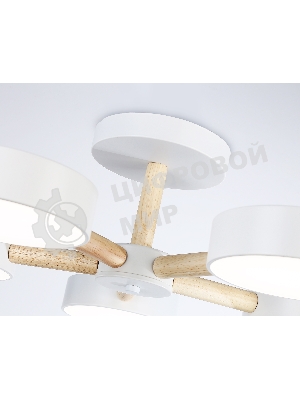 Светильник Ambrella light FL4825/5 WH белый 3000K-6400K 65W D580*160 (ПДУ ИК)