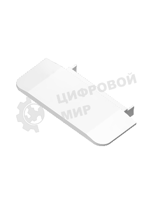 Заглушка для профиля GP8140 WH белый 30.6*6