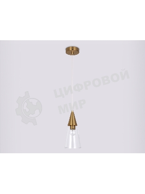 Светильник Ambrella light TR3666 BS/CL латунь/прозрачный E14 max 40W D120*1000
