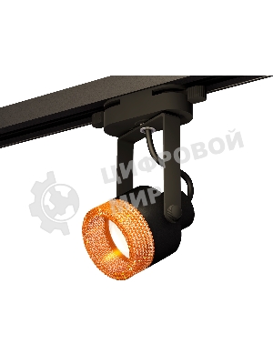 Светильник Ambrella light XT6602064 PBK/CF черный полированный/кофе MR16 GU10 (C6602, N6154)