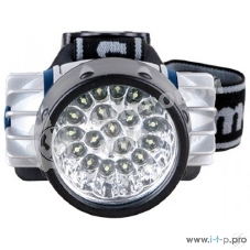 Фонарь Camelion LED5323-19Mx (фонарь налобн, металлик,19 ультра ярк LED, 4 реж, 3XR03 в компл, пласт, блис)
