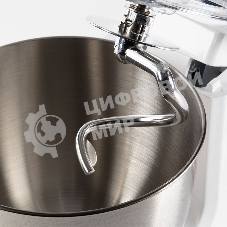 Миксер стационарный Endever Sigma-25, 1000 Вт., планетарный, многофункциональный, стальная чаша 3,5 л., регулировка скорости, белый/красный