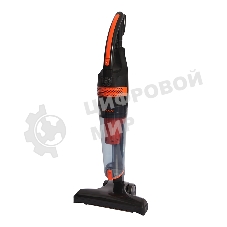 Пылесос вертикальный циклонного типа Endever SkyClean VC-294 черный/оранжевый, питание от сети, 120 Вт, уборка сухая, пылесборник 1.5 л