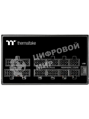 Блок питания Thermaltake Toughpower iRGb PLUS 750W RTL (PS-TPI-0750F3FDGE-1), 750Вт, 80 PLUS Gold, 140мм, модульный, черный