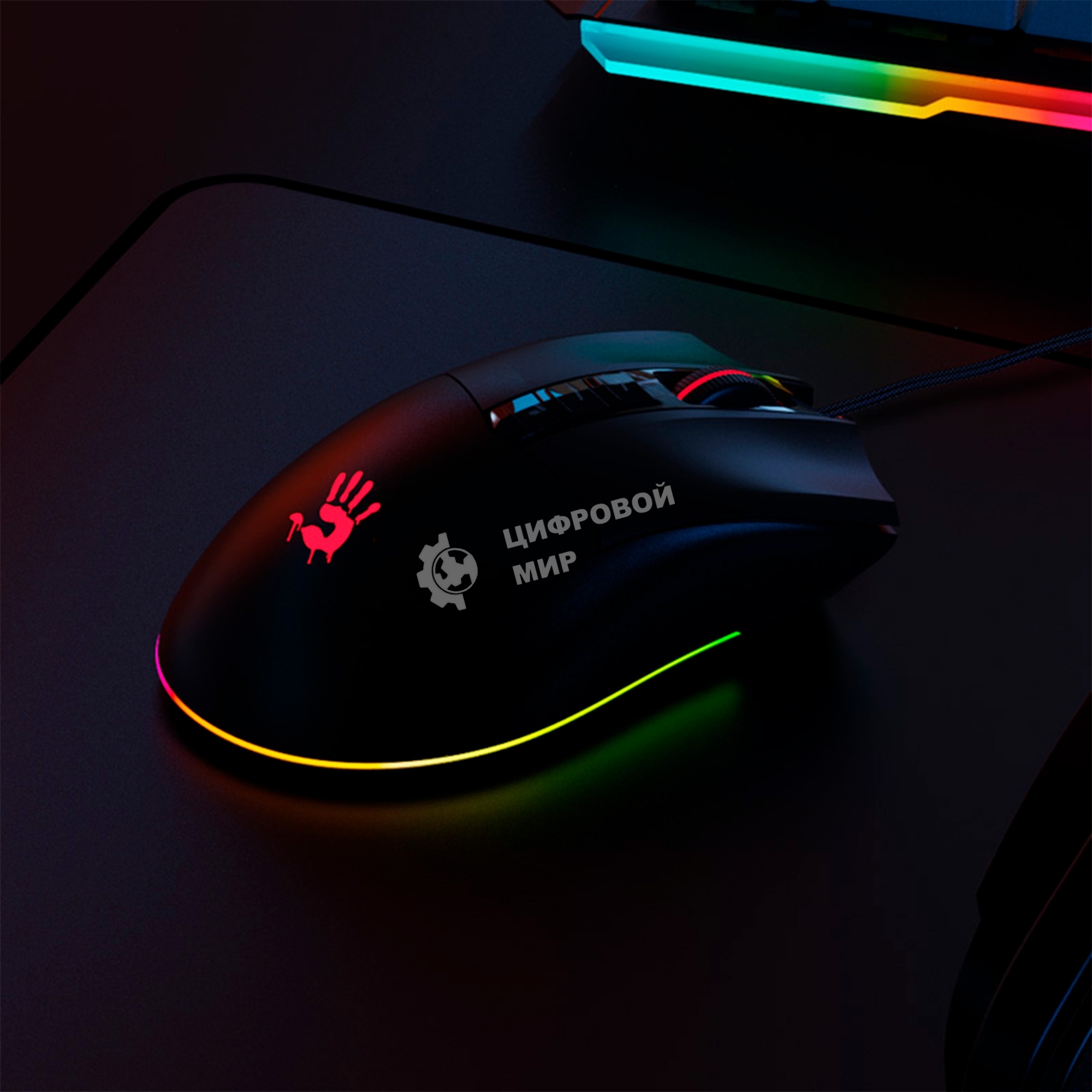 Мышь проводная A4Tech Bloody ES9 черный оптическая (6200dpi) USB