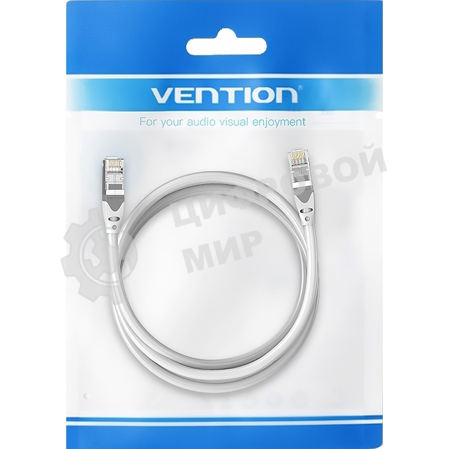 Патч-корд Vention прямой SFTP cat.6A, RJ45 - 0,5м. Серый