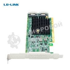 Адаптер для SSD PCIe x16 to Two SlimSAS SFF-8654 8i Retimer Adapter