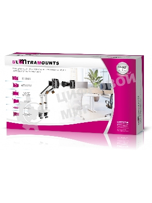 Кронштейн для мониторов Ultramounts UM727W белый 17