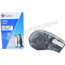 Картридж ленточный G&G GG-M21-500595WT черный на белом 12.7x6.4 для Brady BMP21-PLUS, BMP21-LAB