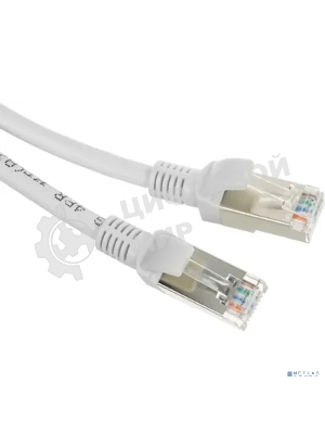 Патч-корд NTSS 2*RJ45/8P8C, T568B UTP 5e кат. литой 0.5 метра, LSZH, серый