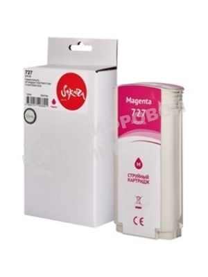 Картридж струйный Sakura B3P20A (№727 Magenta) для HP, пурпурный, 130 мл.