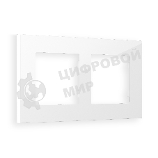 Рамка ALFA Qubi (Белый глянец) 2-ая AF250102