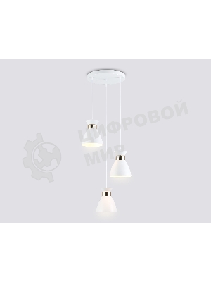 Светильник Ambrella light TR8467/3 WH/FGD белый/золото E27/3 max 60W D340*1000