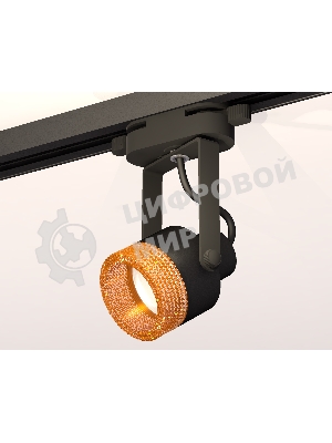 Светильник Ambrella light XT6602064 PBK/CF черный полированный/кофе MR16 GU10 (C6602, N6154)