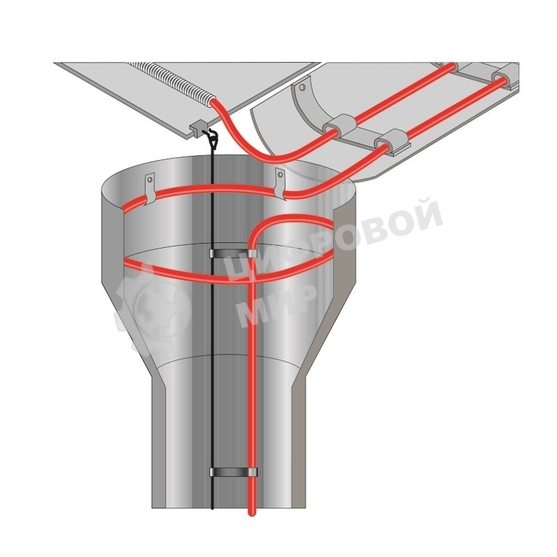Греющий саморегулирующийся кабель Rexant POWER Line 30SRL-2CR 7M (7м/210Вт)