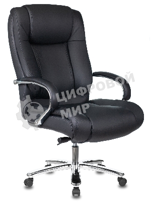 Кресло Бюрократ T-9925SL/BLACK черный, кожа