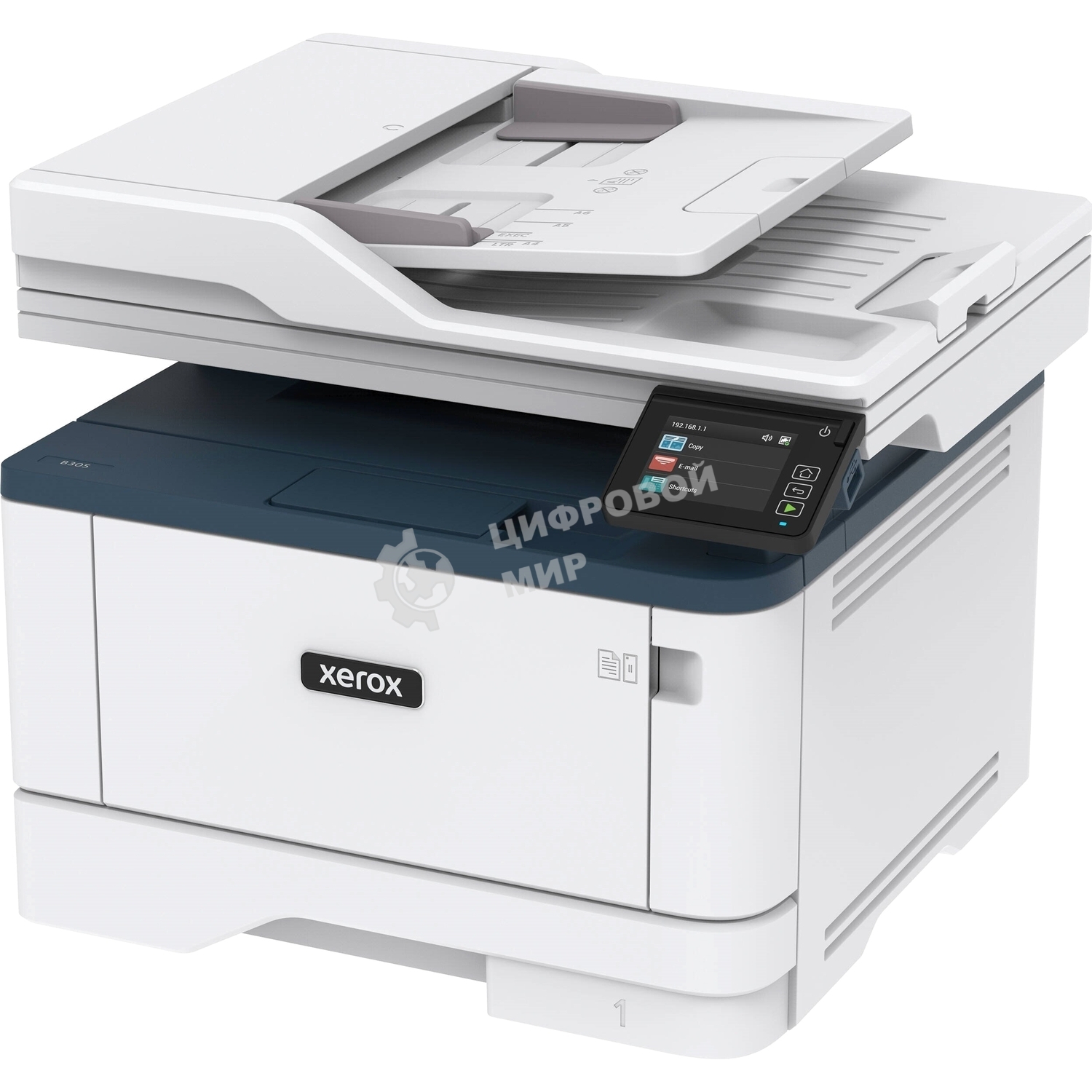 МФУ лазерное Xerox B305 (B305V_DNI), A4, ч/б, печ. до 38 стр/мин., скан. до 46 стр/мин. (ч/б) 20 стр/мин. (цвет), 600x600dpi, USB, RJ-45, Wi-Fi