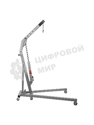 Кран гидравлический Matrix 1 т, h подъема 25–2060 мм, складной (комплект из 2 частей)