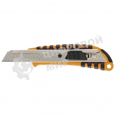 Нож Sparta 18 мм выдвижное лезвие металлическая направляющая пластиковый двухкомпонентный корпус