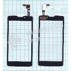 Сенсорное стекло (тачскрин) для DNS S4507, черное